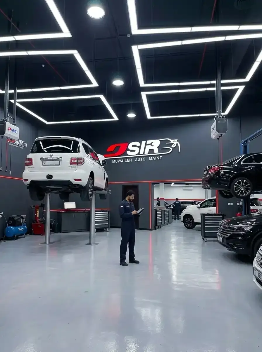 The JSIR Auto Maintenance team at work in the Muwaileh workshop